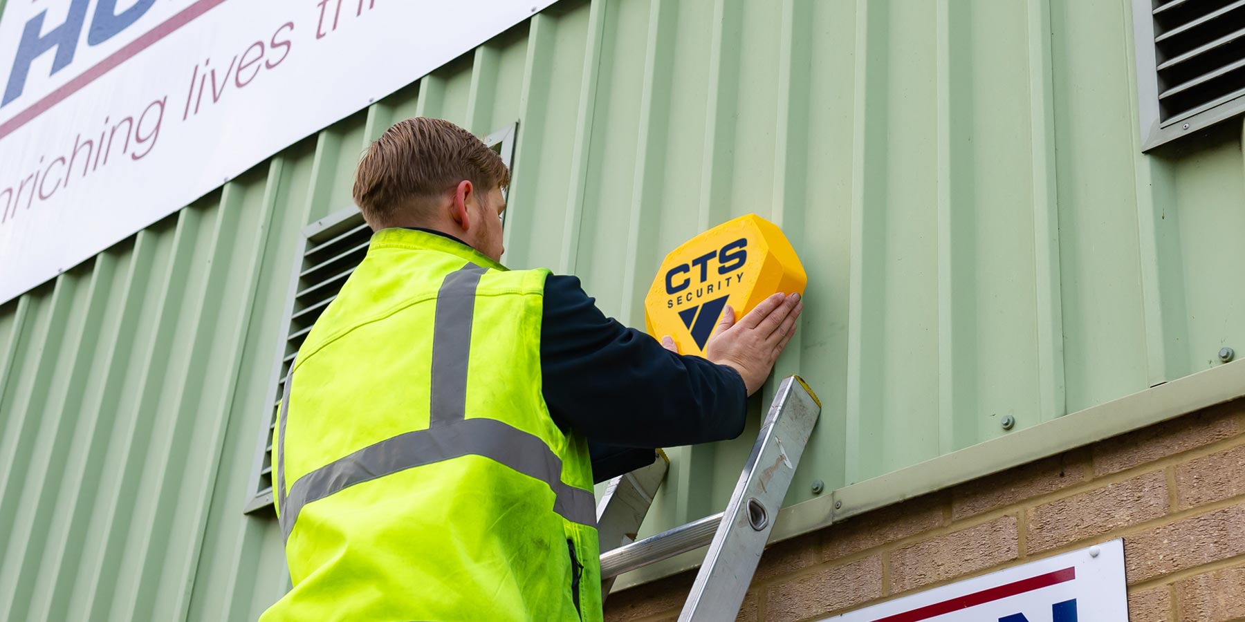 Intruder alarm installation by a CTS Engineer