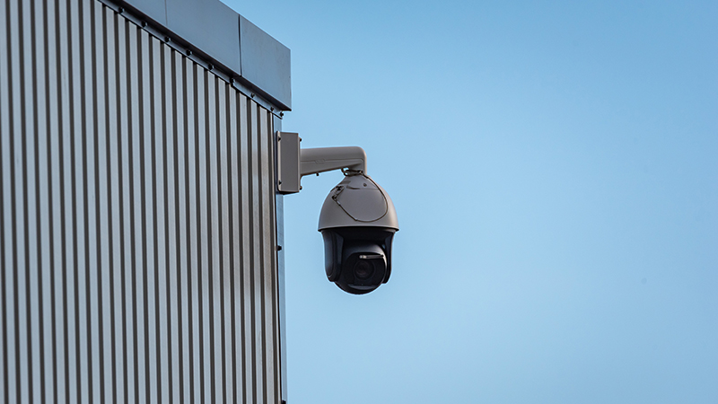 CCTV camera on the PEI building