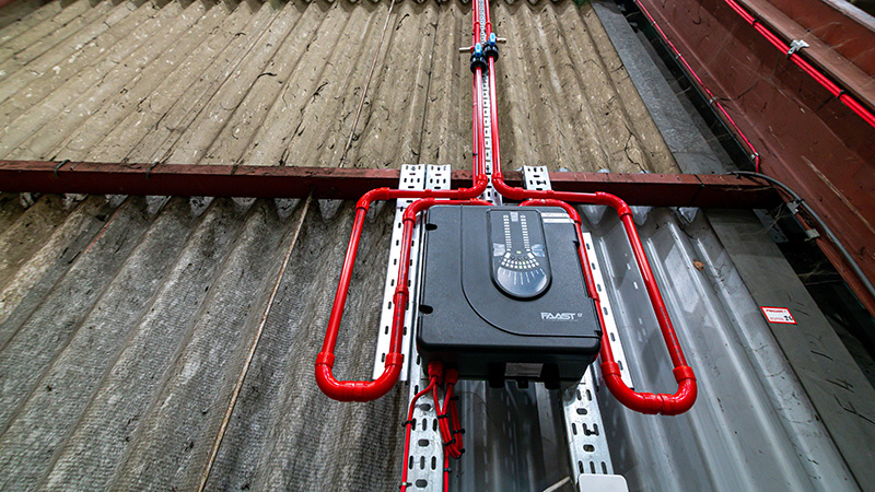 FAAST Fire Alarm system inside the PEI building