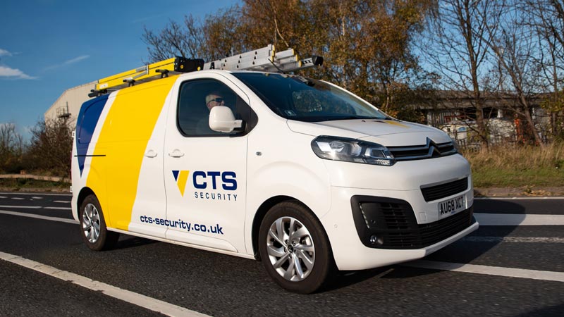 CTS Van on the road